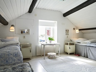 北欧风格小户型经济型60平米卧室床效果图