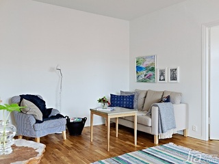 北欧风格公寓经济型50平米客厅沙发效果图