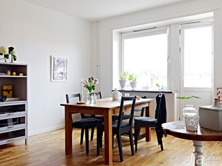 北欧风格公寓经济型50平米餐厅餐桌图片