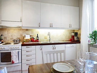 欧式风格公寓60平米厨房橱柜图片