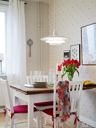 欧式风格公寓60平米餐厅餐桌图片