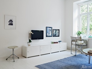 北欧风格公寓经济型70平米电视柜效果图