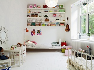 北欧风格公寓经济型70平米儿童房儿童床图片