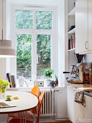 北欧风格公寓经济型70平米厨房餐桌效果图