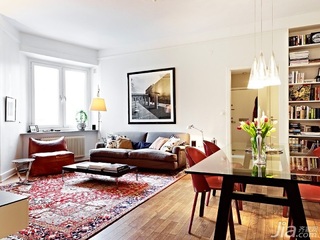 简约风格公寓50平米客厅沙发图片