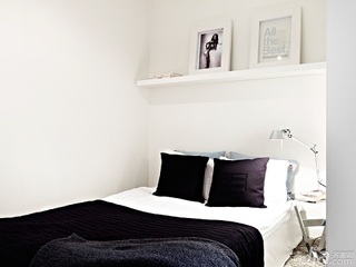 简约风格公寓50平米卧室床图片