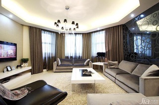 简约风格三居室时尚富裕型客厅沙发背景墙沙发图片