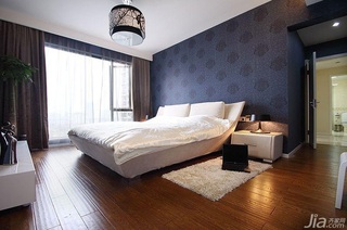 简约风格三居室富裕型卧室床效果图