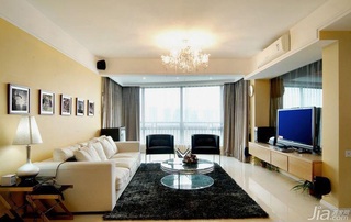 简约风格二居室简洁富裕型客厅沙发背景墙沙发效果图