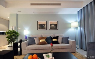 简约风格二居室大气5-10万90平米客厅沙发背景墙沙发效果图