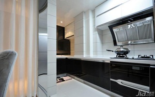 简约风格二居室大气黑白5-10万90平米厨房灯具图片