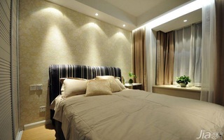 简约风格二居室温馨5-10万90平米卧室飘窗床图片