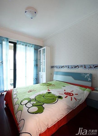 简约风格三居室富裕型140平米以上儿童房床效果图