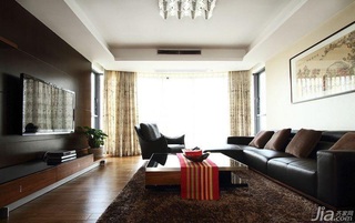 简约风格三居室大气富裕型140平米以上客厅电视背景墙沙发效果图