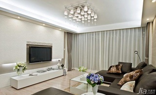 简约风格四房简洁15-20万140平米以上客厅电视背景墙沙发效果图