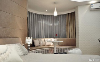 简约风格二居室简洁富裕型卧室飘窗床效果图