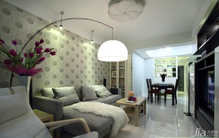 宜家风格二居室简洁富裕型客厅沙发图片