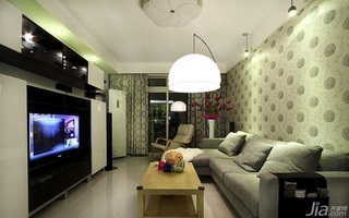 宜家风格二居室简洁富裕型客厅沙发效果图