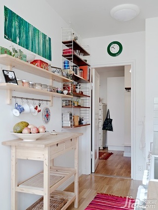 北欧风格公寓经济型50平米厨房橱柜设计