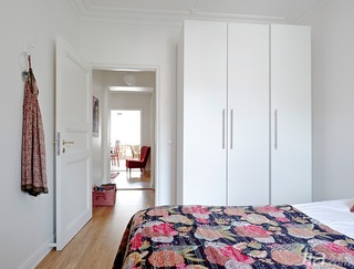 北欧风格公寓经济型50平米卧室衣柜设计图