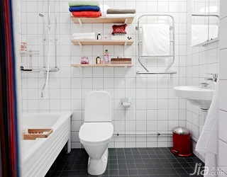北欧风格公寓经济型50平米卫生间改造