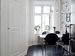 北欧风格公寓经济型餐厅餐桌图片