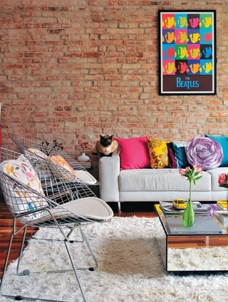 一居室富裕型客厅沙发图片
