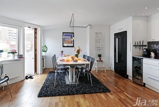 简约风格公寓经济型80平米餐厅餐桌效果图