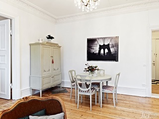 欧式风格公寓90平米餐厅餐桌图片