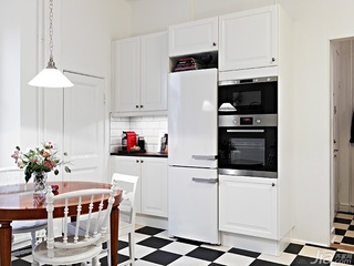 欧式风格公寓90平米厨房橱柜设计图纸