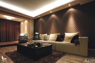 简约风格三居室大气富裕型客厅地台沙发图片