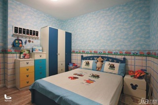 简约风格三居室可爱富裕型儿童房床图片