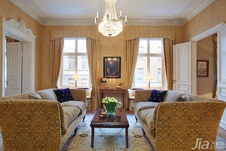 欧式风格公寓豪华型客厅沙发效果图