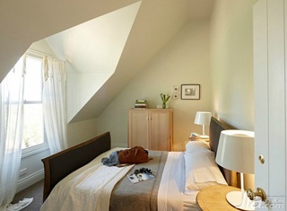 简约风格别墅富裕型140平米以上卧室床图片