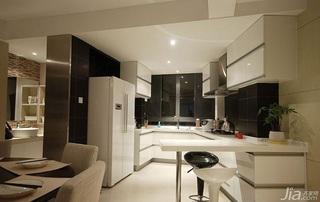 简约风格三居室简洁富裕型厨房吧台灯具效果图