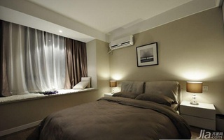 简约风格三居室简洁富裕型卧室飘窗床图片