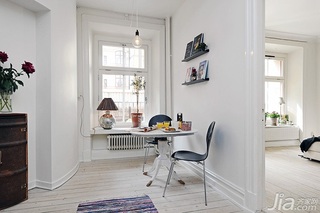 北欧风格公寓简洁经济型60平米餐厅餐桌效果图
