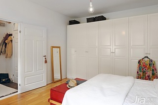 北欧风格公寓经济型60平米卧室衣柜设计图