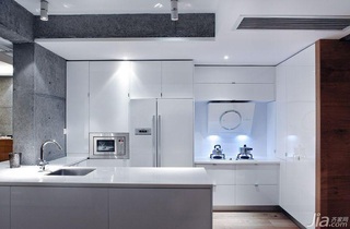 简约风格一居室简洁白色3万-5万厨房灯具图片