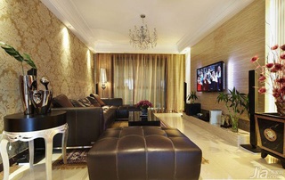 简约风格三居室简洁15-20万客厅电视背景墙茶几图片