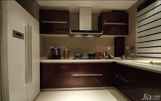 简约风格三居室简洁富裕型厨房橱柜设计图纸