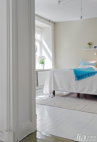 北欧风格复式经济型140平米以上卧室床效果图