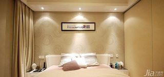 简约风格三居室简洁富裕型卧室卧室背景墙床图片