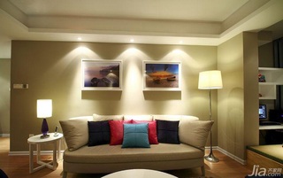 简约风格二居室简洁富裕型客厅沙发背景墙沙发图片