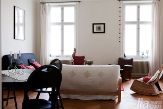 北欧风格公寓富裕型80平米客厅餐桌效果图