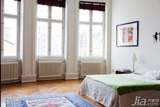北欧风格公寓富裕型80平米卧室床效果图