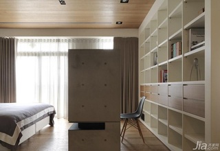 简约风格复式简洁富裕型卧室床图片