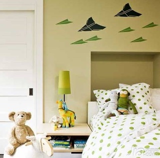 简约风格别墅可爱经济型80平米卧室床效果图