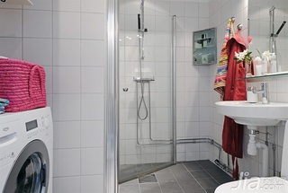 北欧风格公寓经济型70平米卫生间洗手台效果图