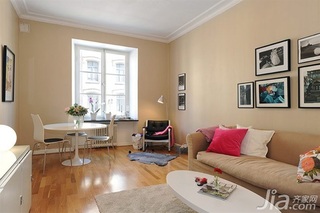简约风格公寓经济型60平米客厅沙发效果图